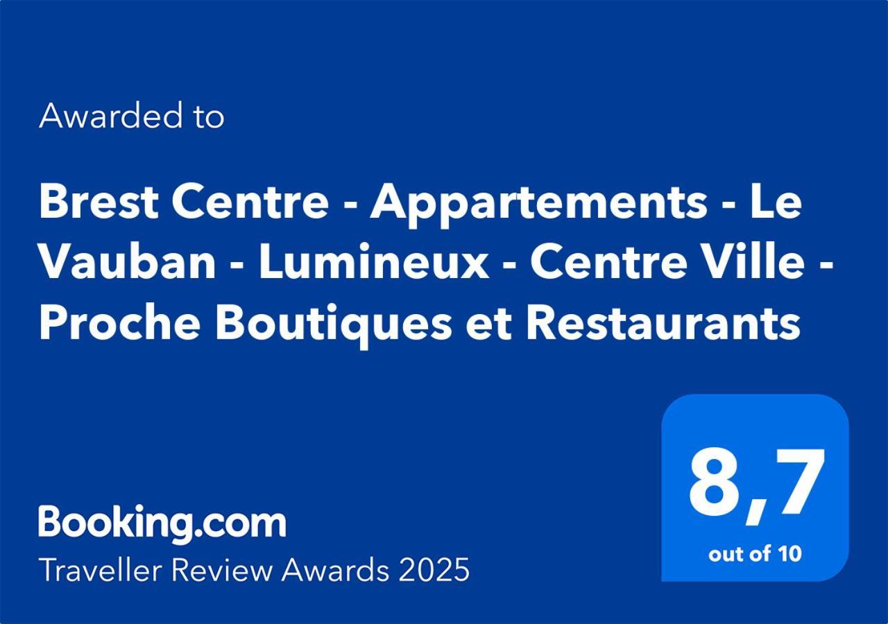 Brest Centre - Appartements - Le Vauban - Lumineux - Centre Ville - Proche Boutiques Et Restaurants Екстериор снимка